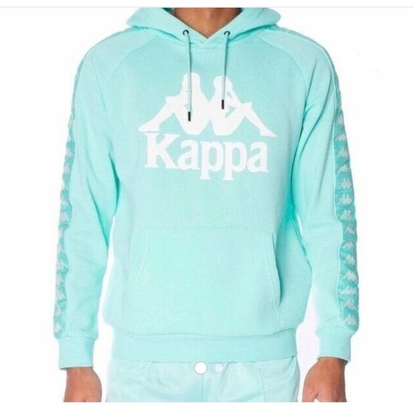 Kappa XL Pastel Green Graphic Fleece Lined Hoodie - Picture 1 of 10